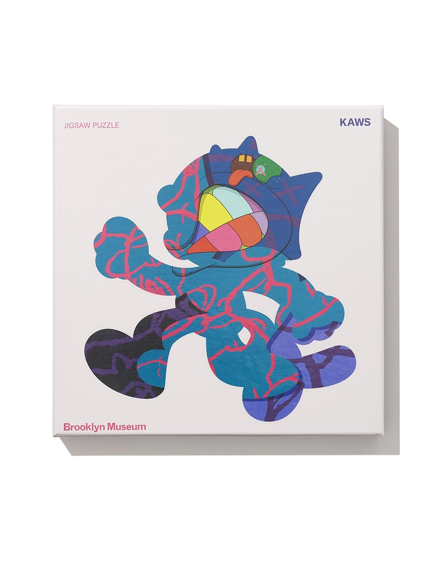 KAWS Puzzle Frame Ankle Bracelet Brooklyn Museum Wooden Frame NEW Felix the cat